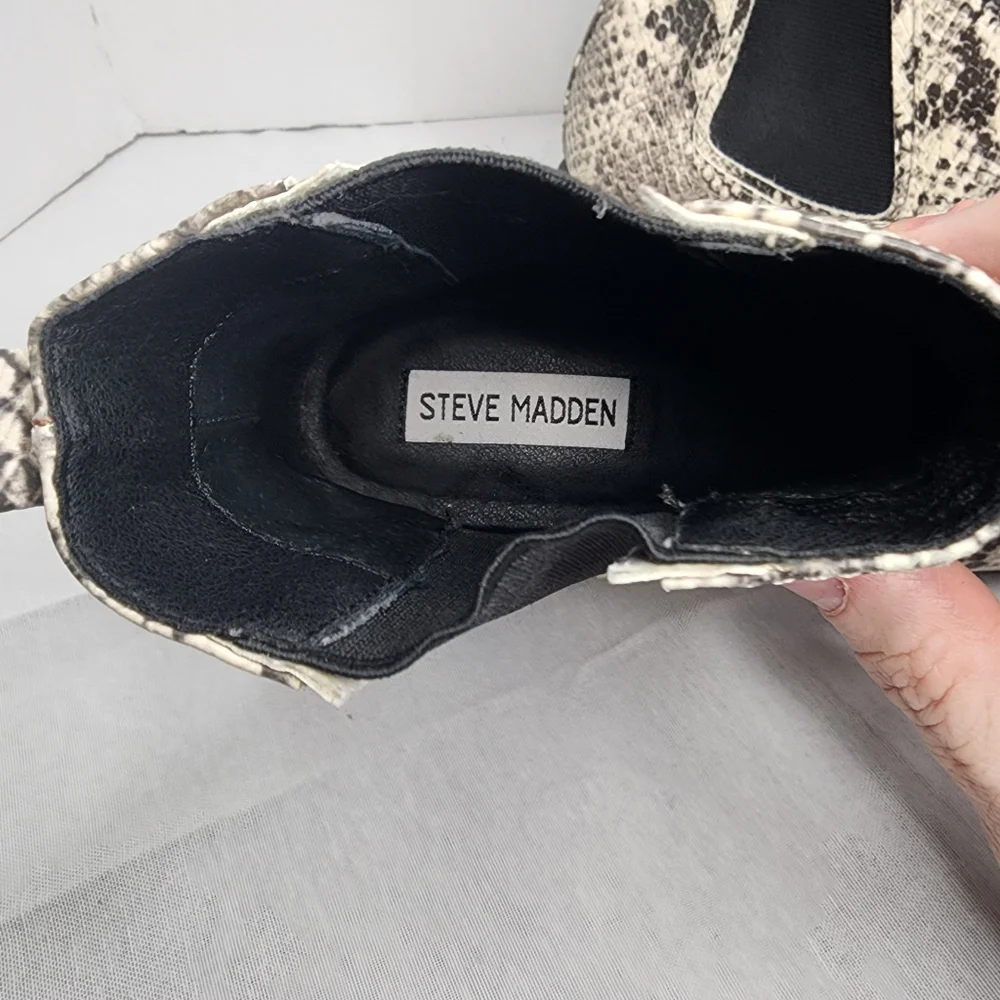Steve Madden Snakeskin Ankle Boots